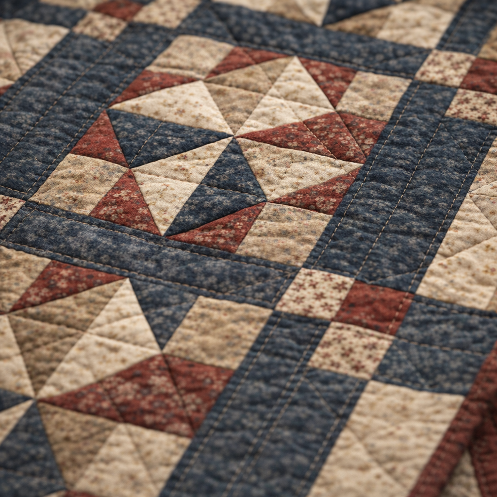Rustic Americana Pinwheel Quilt Pattern
