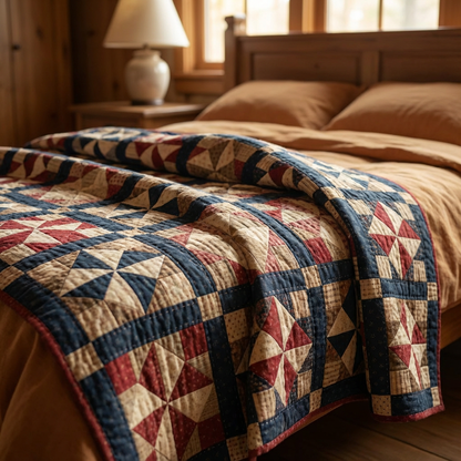 Rustic Americana Pinwheel Quilt Pattern